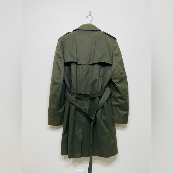 Ralph Lauren Water Repellent Trench Coat Olive Green Inner Warmer Layer Size 38 - Picture 6 of 13